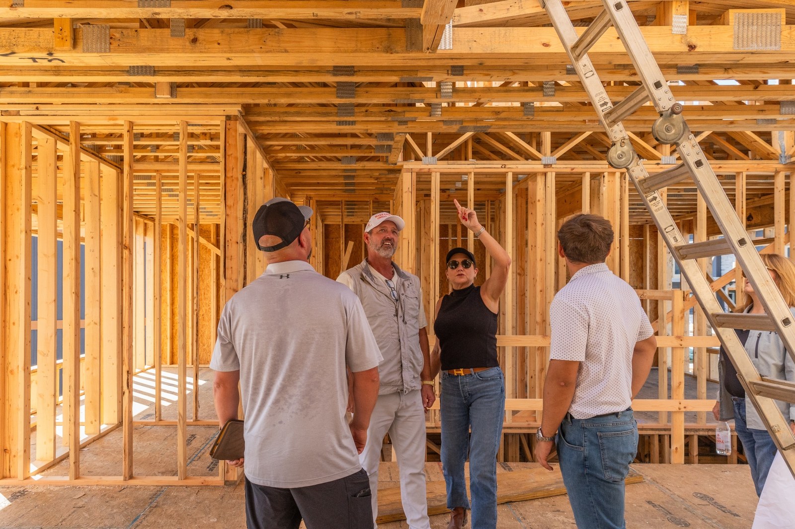 Custom home under construction in the Smoky Mountains